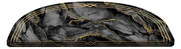 Crni tepisi za stepenice u setu od 16 kom Marble Dream - Vitaus, 65 x 20 cm