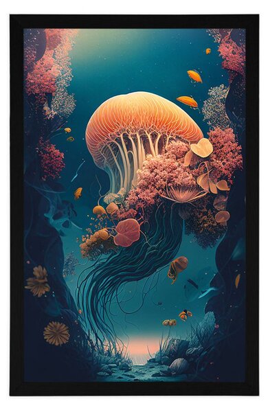 Plakat nadrealistička meduza