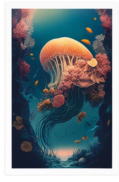 Plakat nadrealistička meduza