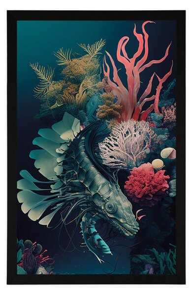 Plakat nadrealistička škampa