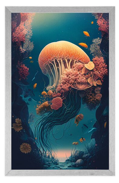 Plakat nadrealistička meduza