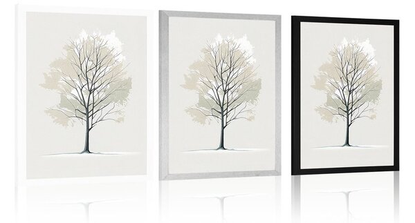 Plakat minimalističko stablo