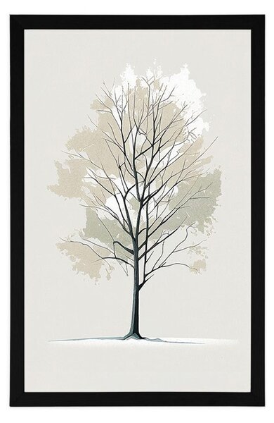 Plakat minimalističko stablo
