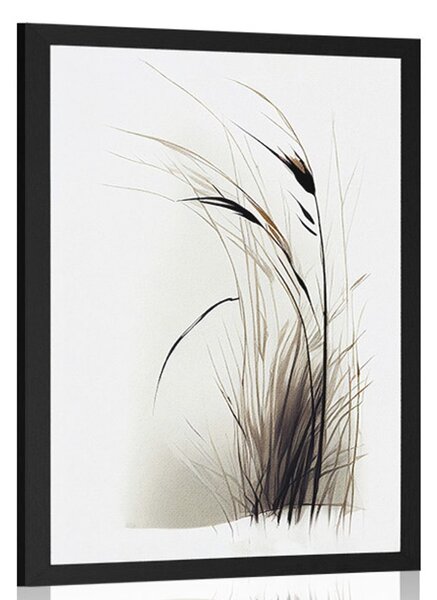 Plakat minimalistička suha trava