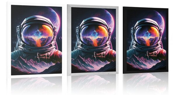 Plakat portret astronauta