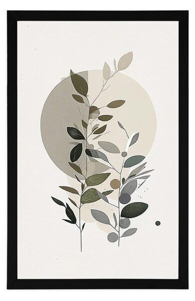 Plakat minimalističke biljkice u boho stilu