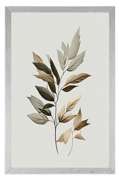 Plakat luksuzni minimalistički listovi