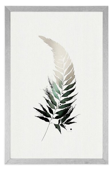 Plakat minimalistički list paprati