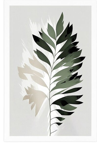Plakat minimalistička paprat