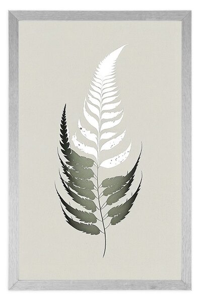 Plakat minimalistički listići paprati