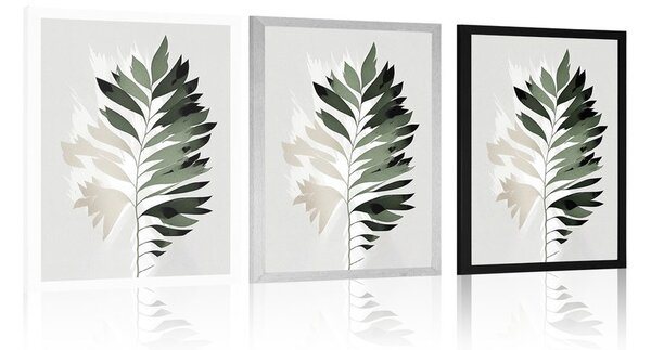 Plakat minimalistička paprat