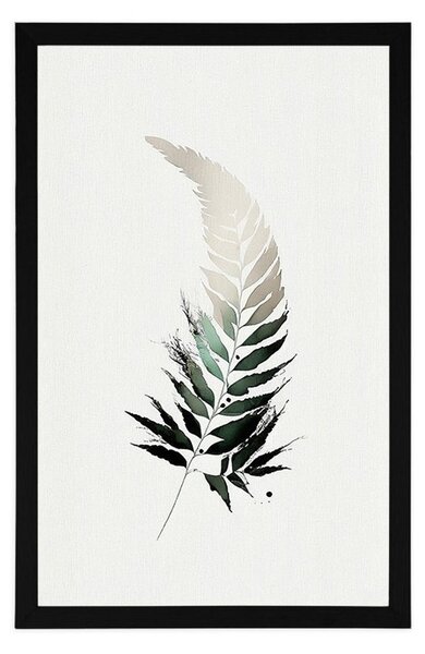 Plakat minimalistički list paprati