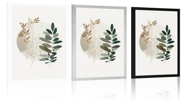 Plakat boho biljkice