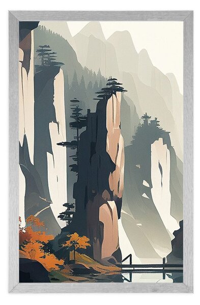 Plakat planina Tianzi u Kini