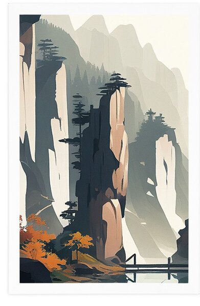 Plakat planina Tianzi u Kini
