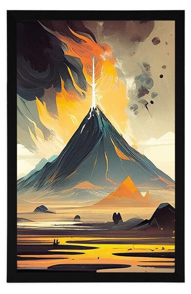 Plakat aktivni Vulkan