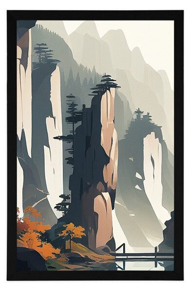 Plakat planina Tianzi u Kini