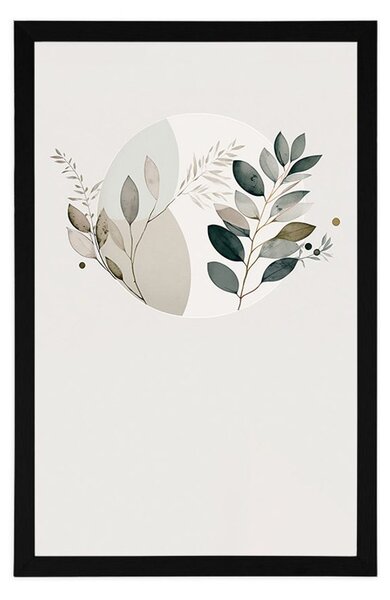 Plakat boho biljke u krugu