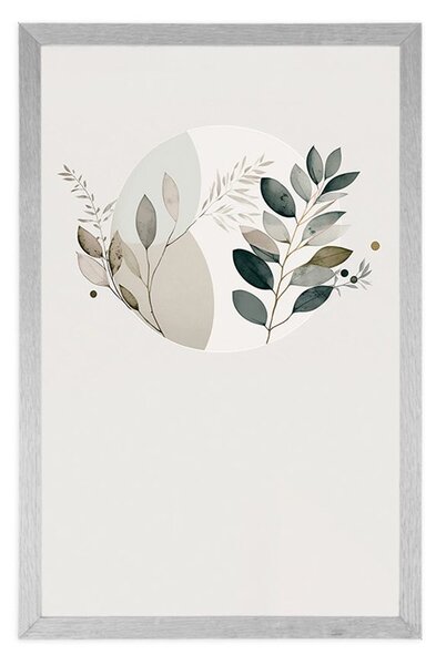 Plakat boho biljke u krugu