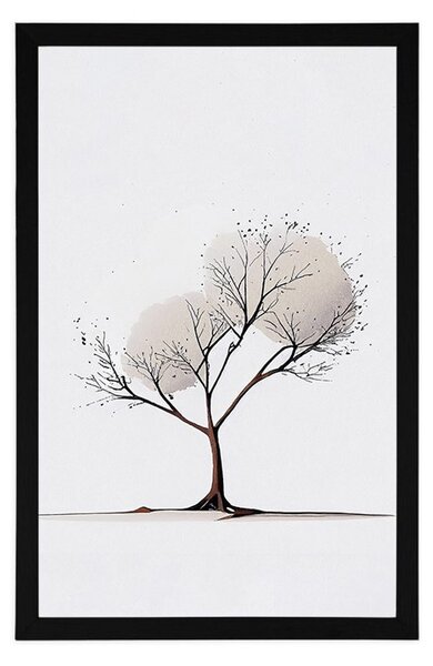 Plakat minimalističko stablo bez lišća