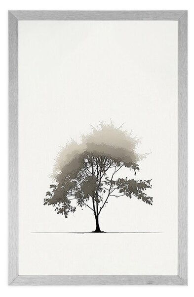 Plakat minimalističko listopadno stablo