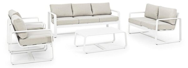 Vrtni stolić za kavu aluminijski 62x105 cm Merrigan – Bizzotto