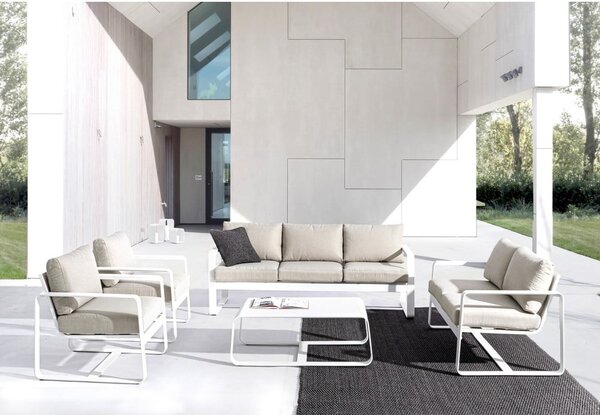 Vrtni stolić za kavu aluminijski 62x105 cm Merrigan – Bizzotto