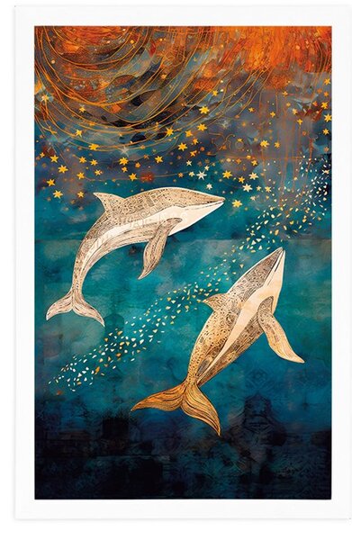 Plakat orke u čarobnom oceanu