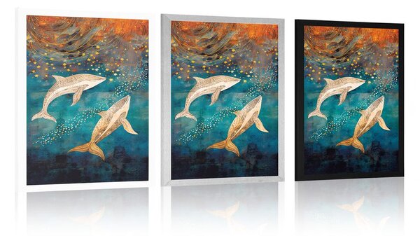 Plakat orke u čarobnom oceanu