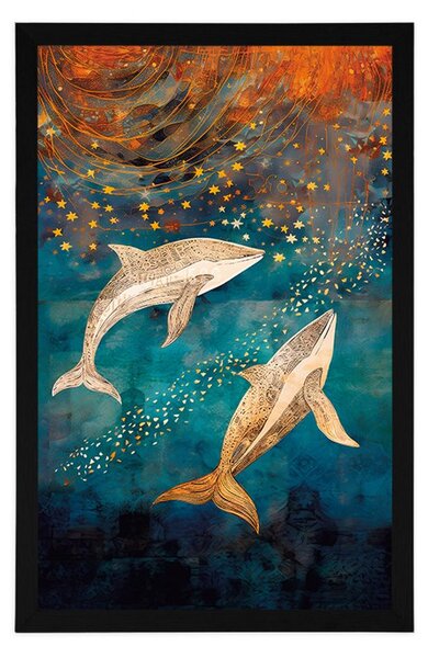 Plakat orke u čarobnom oceanu