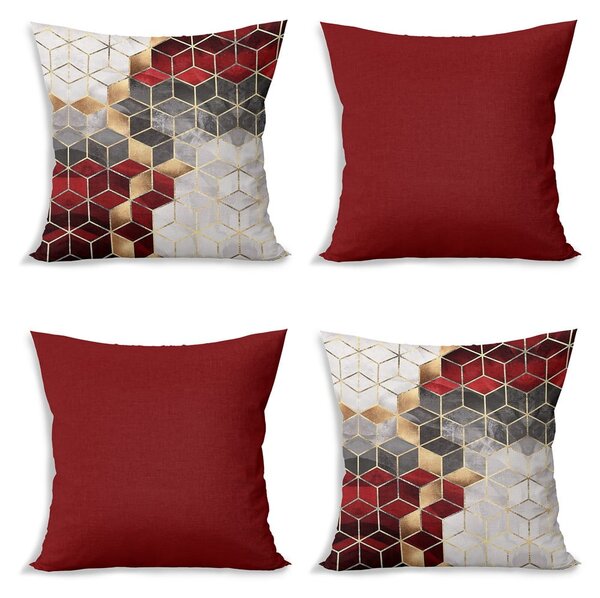 Jastučnice u setu od 4 kom Optic - Minimalist Cushion Covers