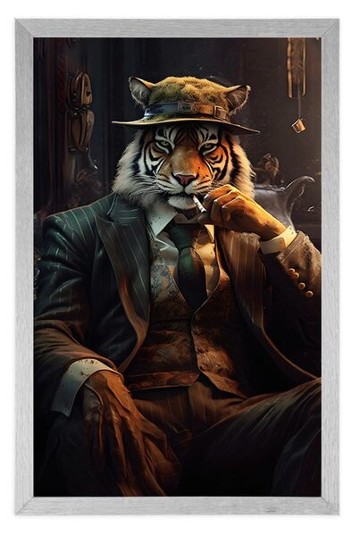 Plakat životinja gangster tigar