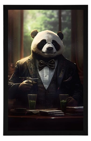 Plakat životinja gangster panda