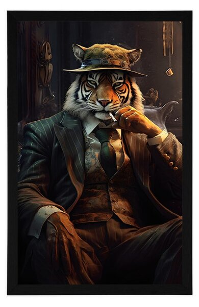 Plakat životinja gangster tigar
