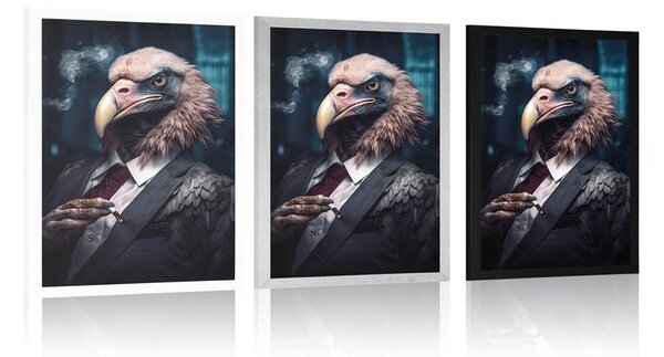 Plakat životinja gangster sup