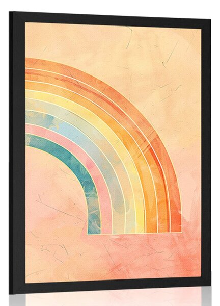 Plakat minimalistička duga Peach Fuzz