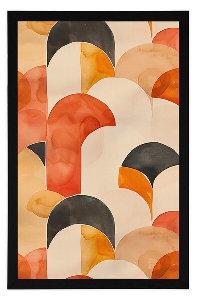 Plakat moderni uzorci Peach Fuzz