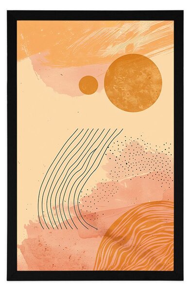 Plakat moderni uzorci Peach Fuzz