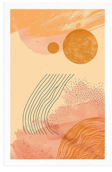 Plakat moderni uzorci Peach Fuzz