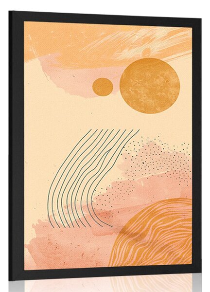 Plakat moderni uzorci Peach Fuzz
