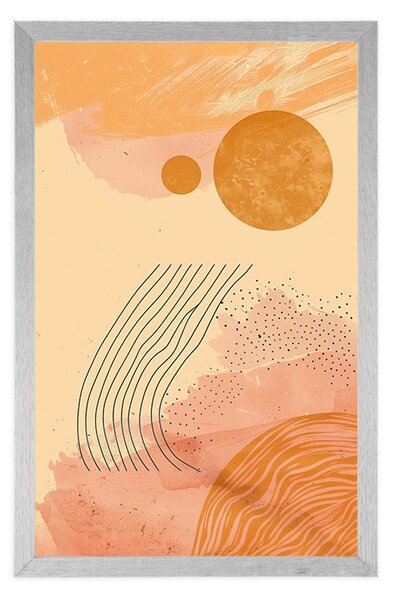 Plakat moderni uzorci Peach Fuzz