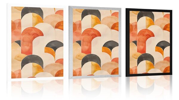 Plakat moderni uzorci Peach Fuzz