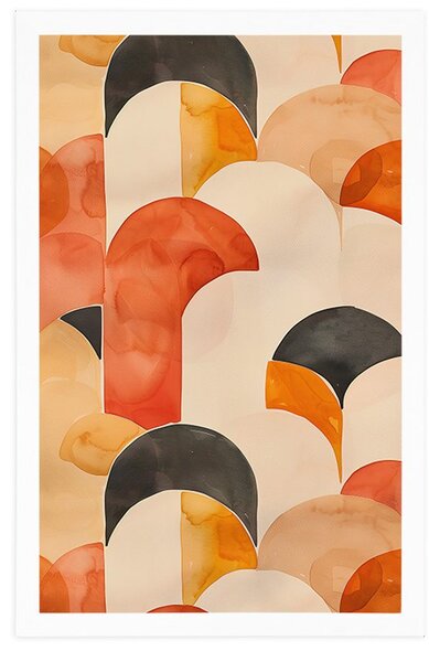 Plakat moderni uzorci Peach Fuzz