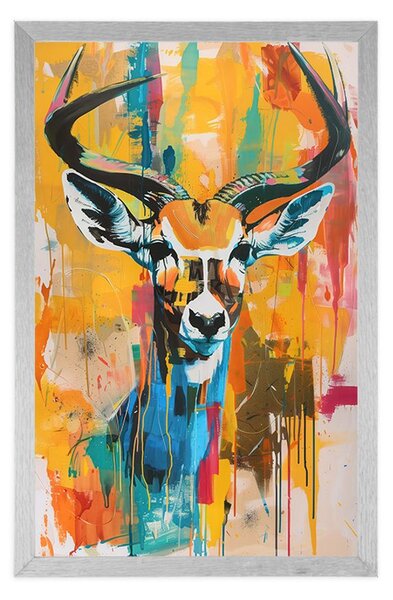 Plakat antilope poput slike na platnu