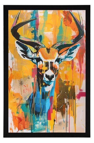Plakat antilope poput slike na platnu