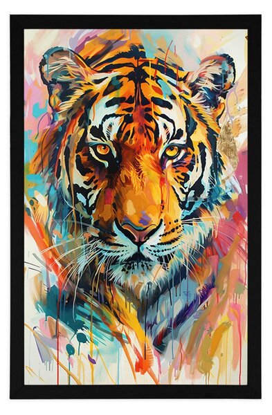 Plakat tigra poput slike na platnu