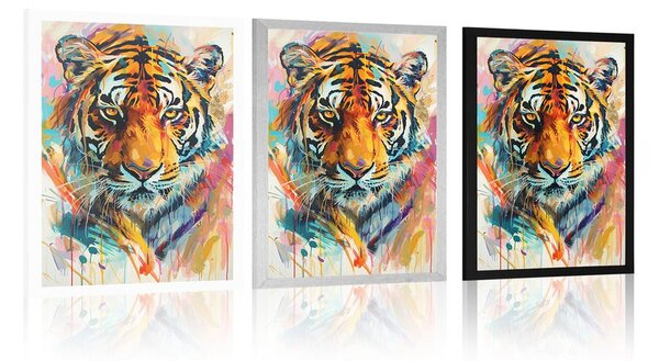 Plakat tigra poput slike na platnu