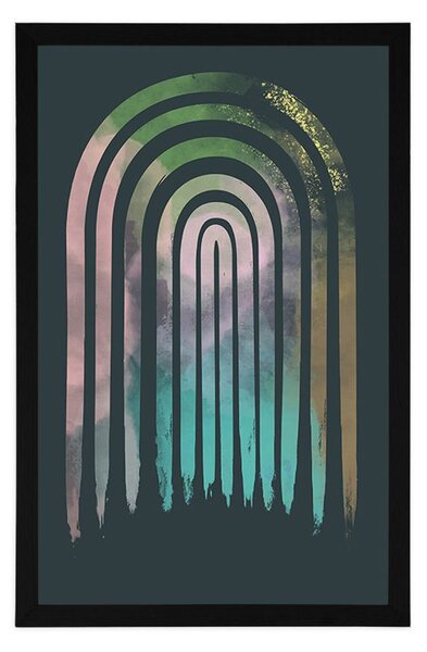 Plakat street art duga Mid-Century