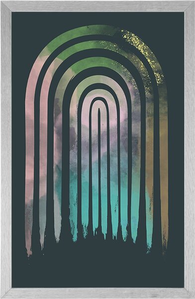 Plakat street art duga Mid-Century