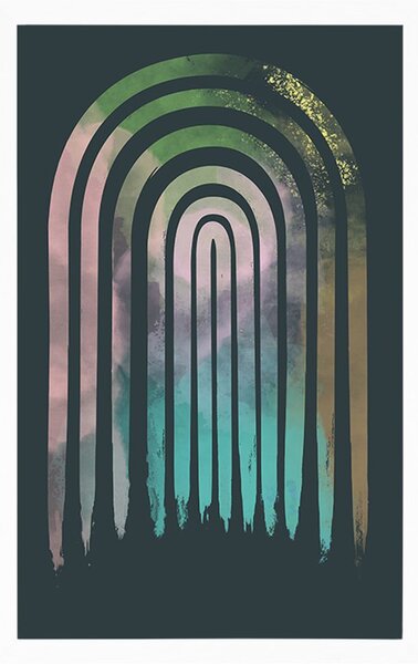Plakat street art duga Mid-Century